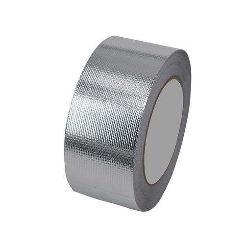 铝箔玻纤胶带 耐高温自粘型玻纤铝箔布隔热加厚玻纤布铝箔胶带厂